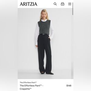 Aritzia Effortless Pant -Size 2